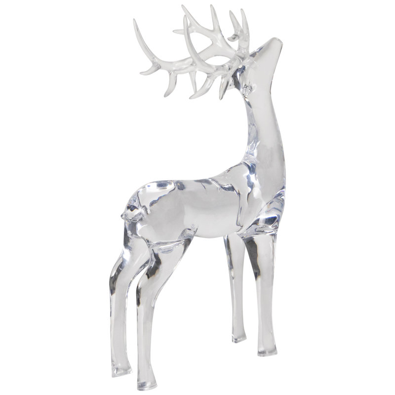 Standing Acrylic Deer Christmas Decoration - 15"