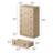 White 5 Drawers Dresser, 45" Tall Modern Chest Of Drawers, Farmhouse Drawer Dresser Organizer With Large Storage For Bedroom, Living Room, Hallway, Entryway, White-1320445262