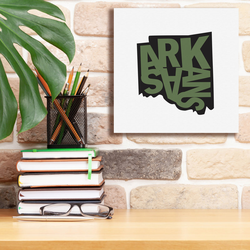 «Arkansas 2» par Art Licensing Studio, art mural sur toile, H 12 po x l 12 po x P 0,75 po