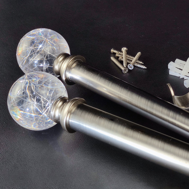 Largeur totale du Ziarra, Nickel brossé, 72" - 144"