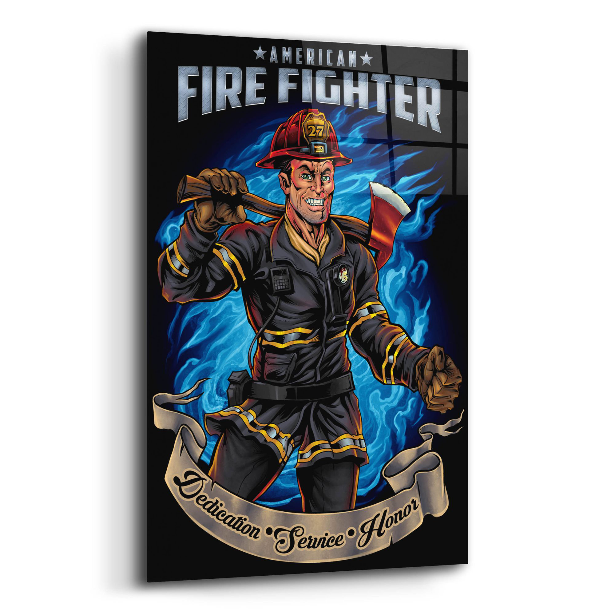 Trinx Firefighter Human Template On Plastic / Acrylic by Flyland ...
