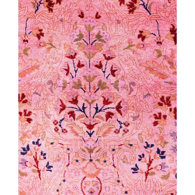 Overdyed One-of-a-Kind 2' 7" X 18' 1" Hand Knotted Area Rug