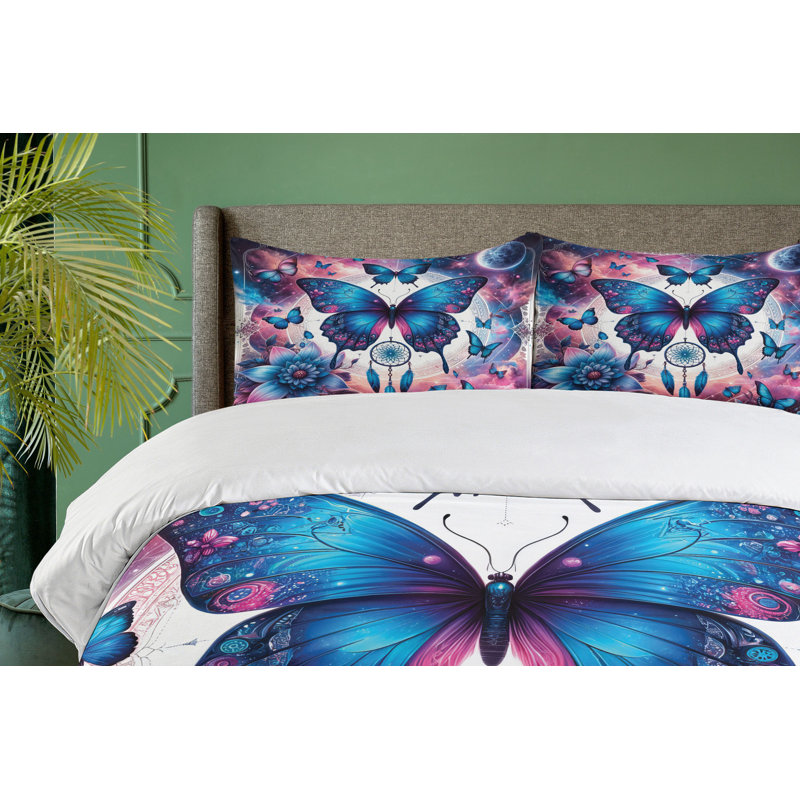 Boho Duvet Cover, California King Duvet Cover + 2 Standard Shams