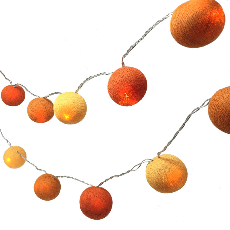 Misti LED Cotton Ball String Light, 20 Lamps - 5 Metre Long