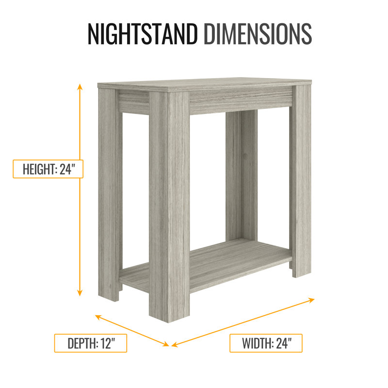 Table de bout Boyd Sleep Brisbane, Gris