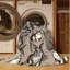  Washable Rabbits Farm Area Rug-1891430014