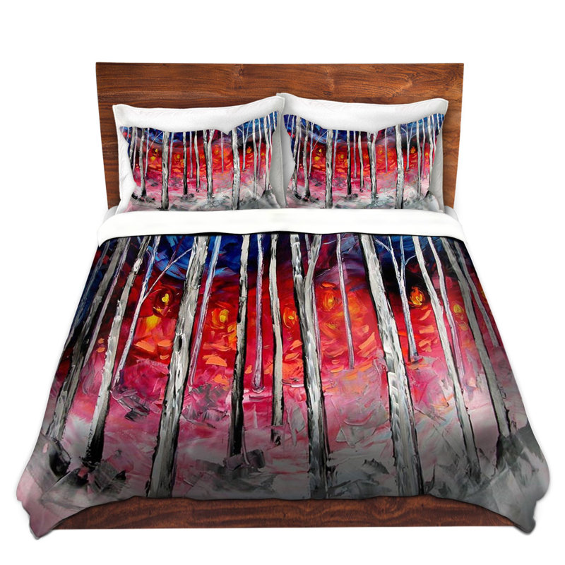 Ensemble de housse de couette silver bouleau, 1 housse simple + 1 taie standard