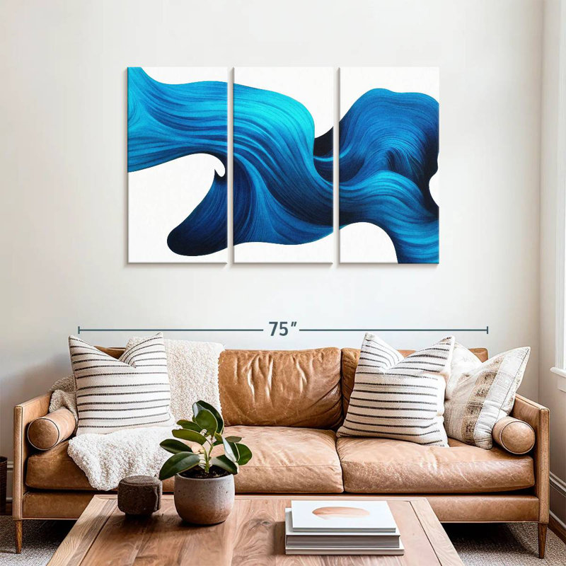 Avery Abstract Flowing Wave, 36" H x 57" W