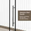 Porte de douche sans cadre 60 po x l 72 po x H 72 po