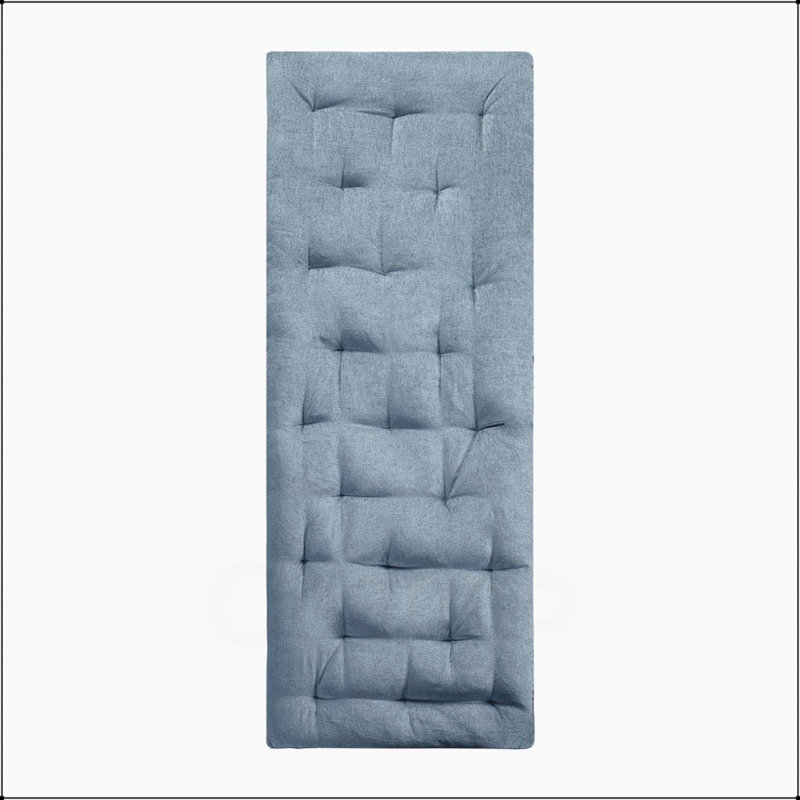 Coussin de sol en poly chenille, Turquoise