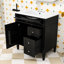 Armoire de salle de bain sophistiquée avec rangement et détails rétro-317612340