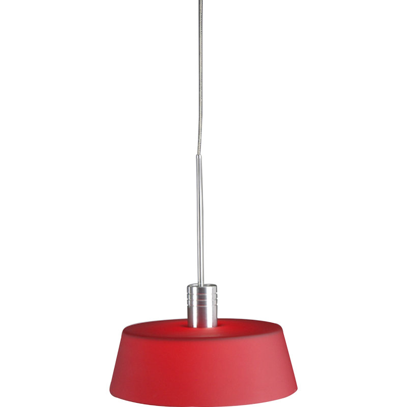1 - Light Drum Pendant, White / opaline