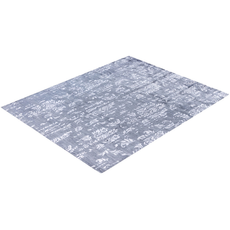 Overdyed One-of-a-Kind Rectangle 7'10" X 10'1" Hand Knotted Area Rug