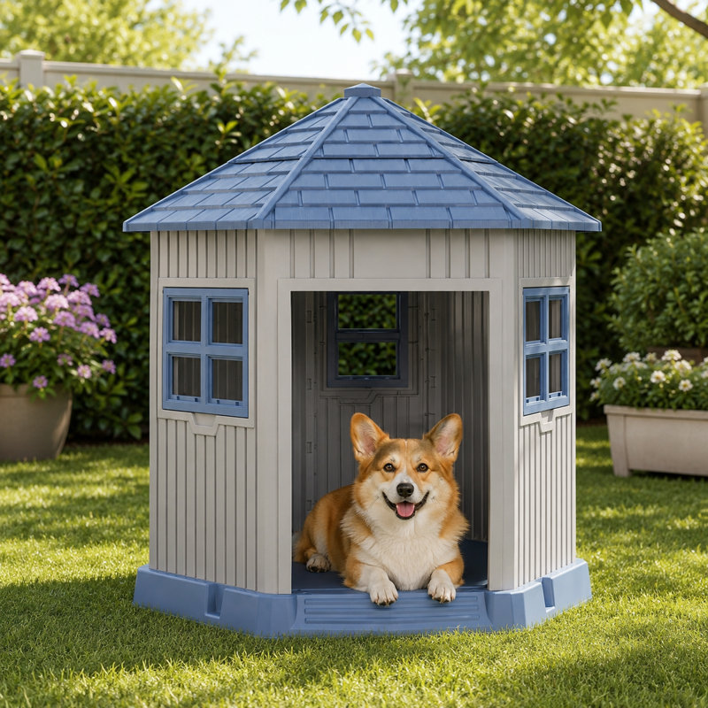 Niche pour chien résistante aux intempéries