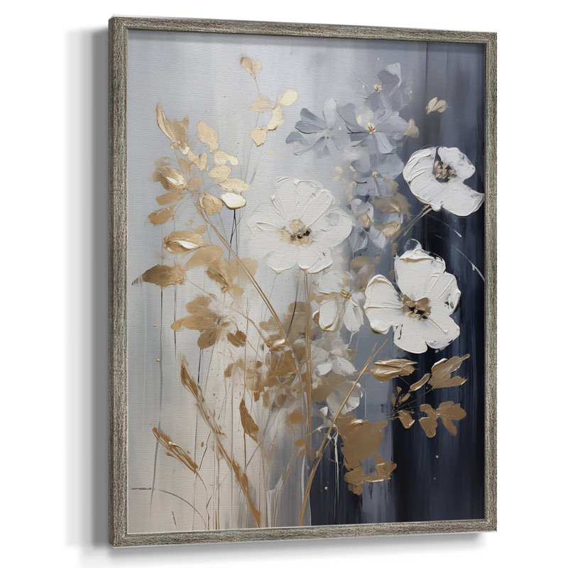 Reproduction encadrée FLORAL Series CECXVII - bois massif, H 11 po x l 9 po
