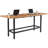 Metal Base Writing Desk with Power Outlet-865253532