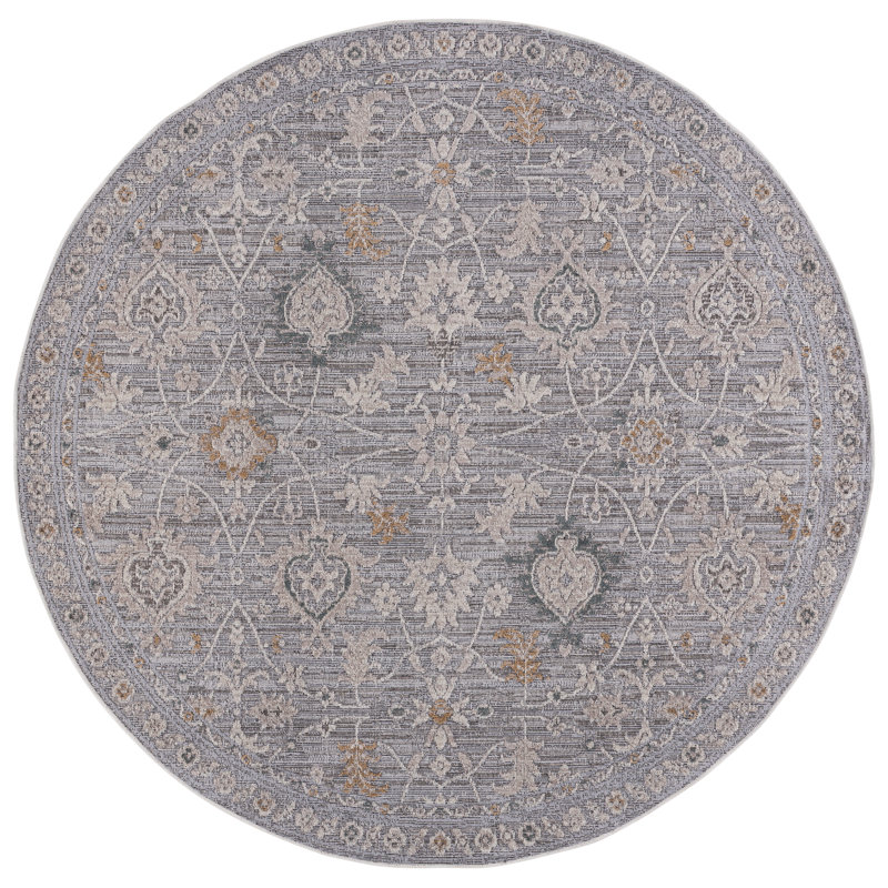 Miranda 308 Performance Oriental Rug, Round 6'6"
