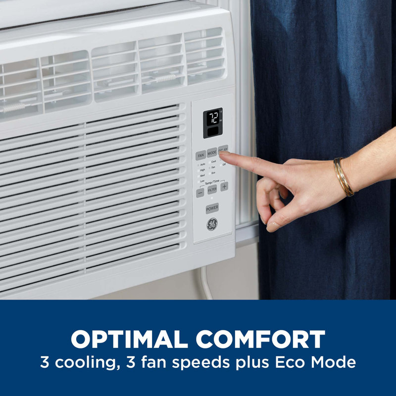 White 6000 BTU Electronic Window Air Conditioner with Remote