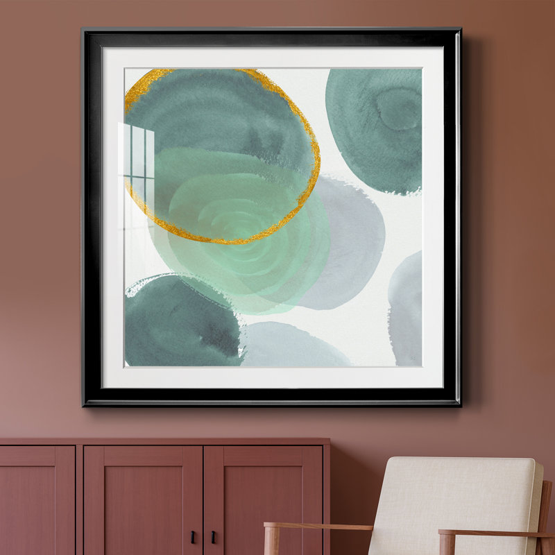 Ontario II - peinture encadrée, Noir, H 26,5 po x l 26,5 po x P 1,5 po