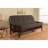 Monterey Futon Frame with Mattress - Futon Frame with Mattress, Straight Arm, Versatile and Convertible Design Futon Frame for All Spaces - Full Frame-1365307812