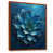 Toile avec cadre flottant brun