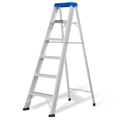 Aluminum Alloy 4 Step Ladder with Tool Tray,  331 lbs Capacity, for Home Improvement