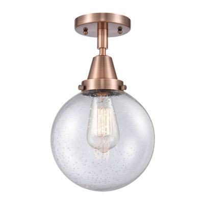 Alphonsa Glass Flush Mount