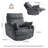 37.5 Inch Modern Swivel Glider Recliner With Footrest And Adjustable Backrest,Soft Plush Corduroy Fabric-805118835