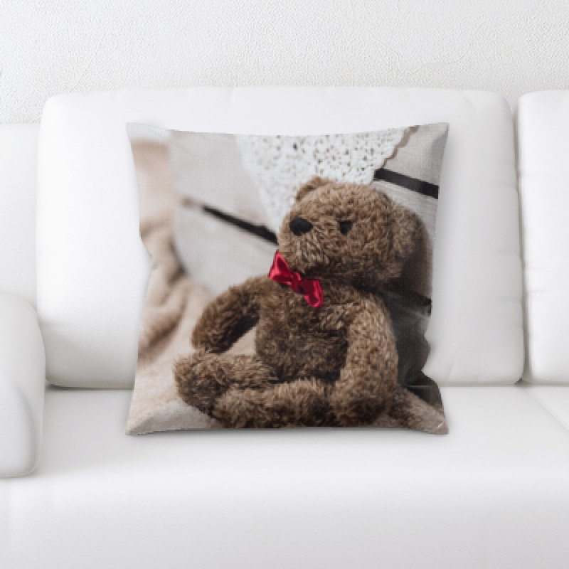 Hicks Teddy Bear Throw Pillow
