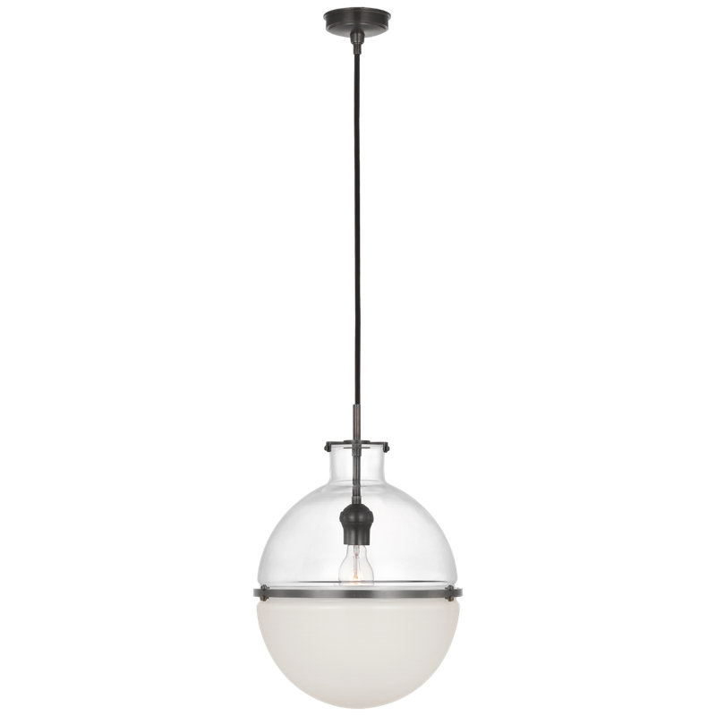 Maxey 1 - Light Pendant, Bronze, Clear/White