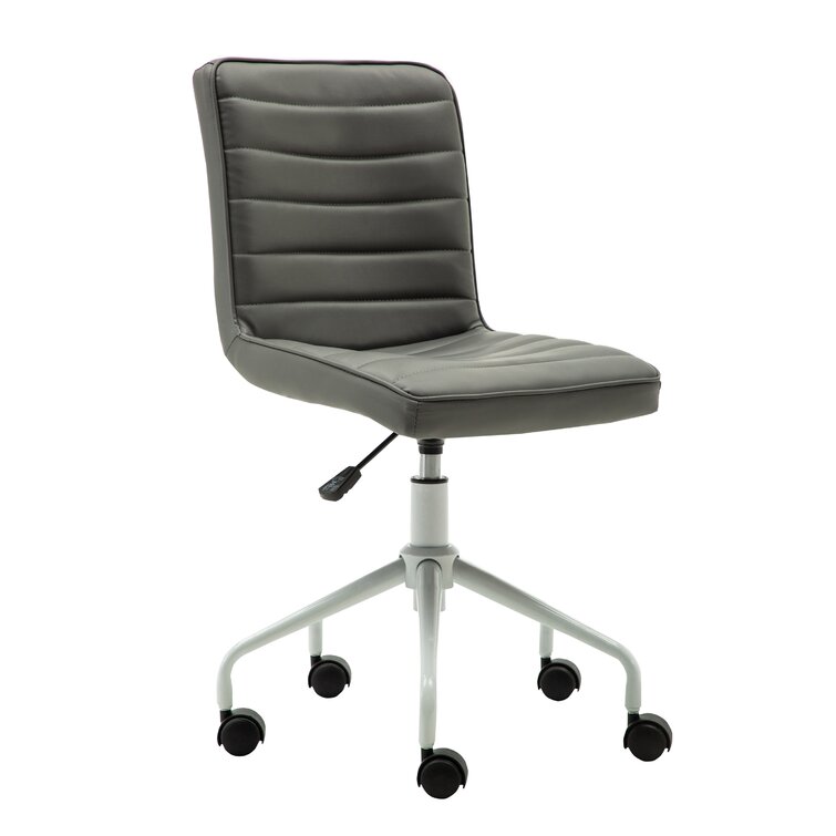 Kaycee Mid Back Task Chair Orren Ellis Upholstery Color: White