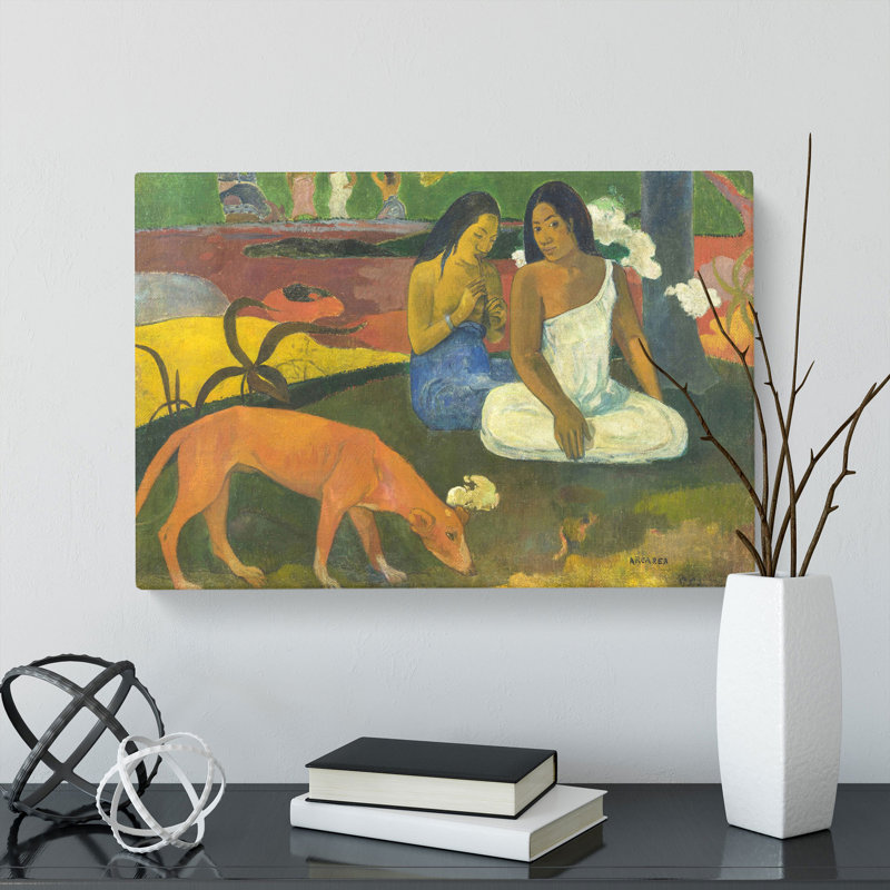 Arearea by Paul Gauguin - Wrapped Canvas Painting, 50cm H x 76cm W x 3cm D