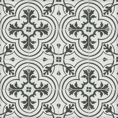 Carreau de céramique à motif de mur et plancher 4 po x 4 po Twenties Mini