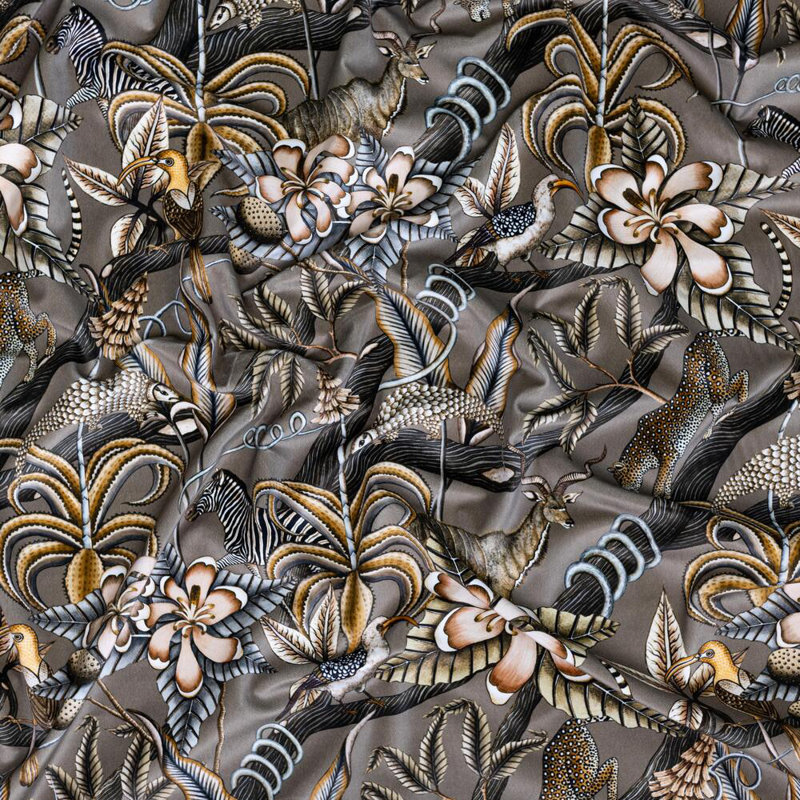 Ardmore Velvet Fabric, Ash