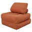 Pouf en velours côtelé de 180 cm (70,8 po) pour salon, chambre et dortoir, mini-canapé moelleux et confortable

- Orange