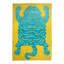 Yellow Contemporary Tiger Wool Rug - 4'1" x 6'3"
