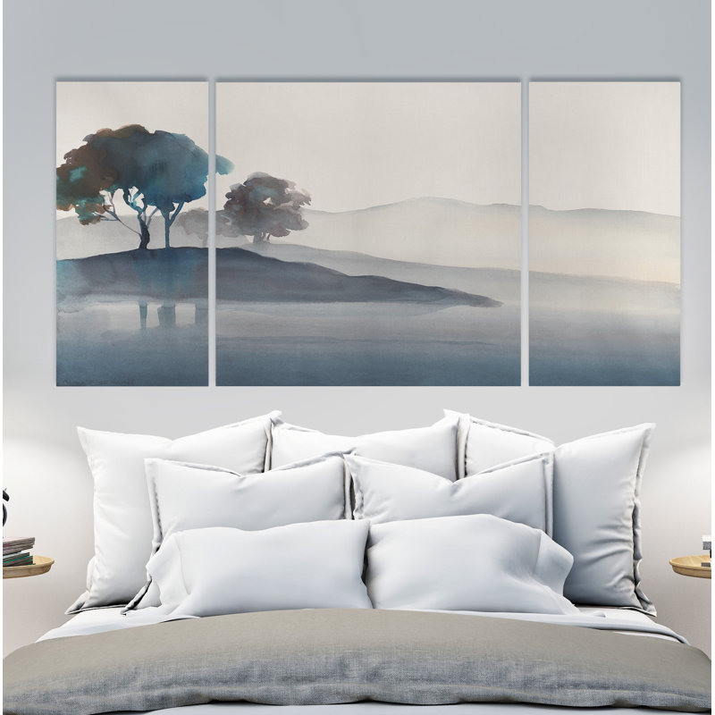 «Serene Silhouette I», reproduction d'impression sur toile, H 24 po x l 48 po x P 1,5 po