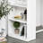 HOMCOM Modern Bar Table Counter Height Dining Table with 3 Storage Shelves for Kitchen, Dining Room, Living Room