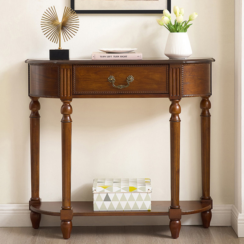 Console rétro de luxe de style français, Brun