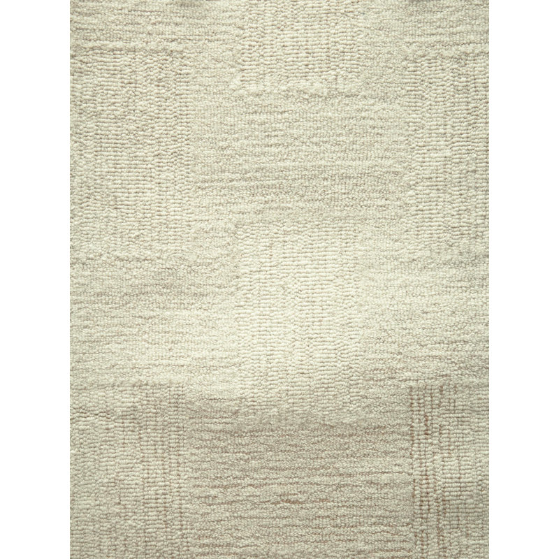 Prisni Hand Tufted Area Rug, Cream, Rectangle  8 X 10 (FT)