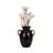 Terracotta Pottery Vase with Woven Handles - Decorative and Versatile Single Handmade Ceramic Accent Vessel for Modern or Rustic Spaces.-1454019901