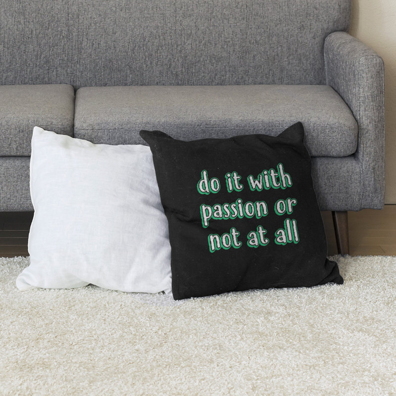 Coussin de sol inspiration passion, H 36 po x l 36 po, Vert