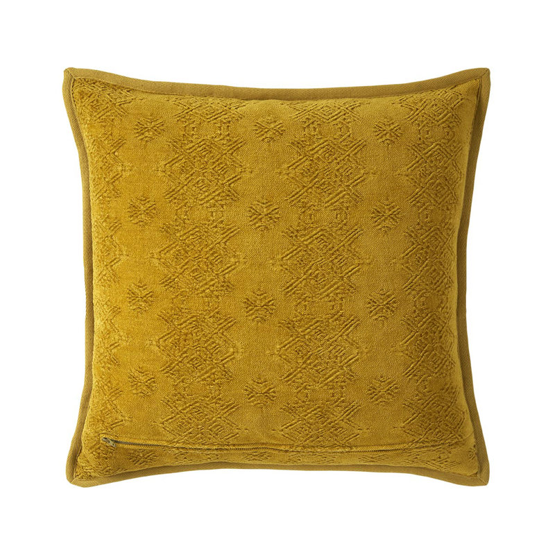 SYRACUSE Pillow Cover & Insert, Yellow, Square 22"