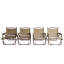 Ensemble de 4 chaises pliantes et portatives confortables avec cadre en aluminium, chaise de voyage Kermit facile à plier et à transporter