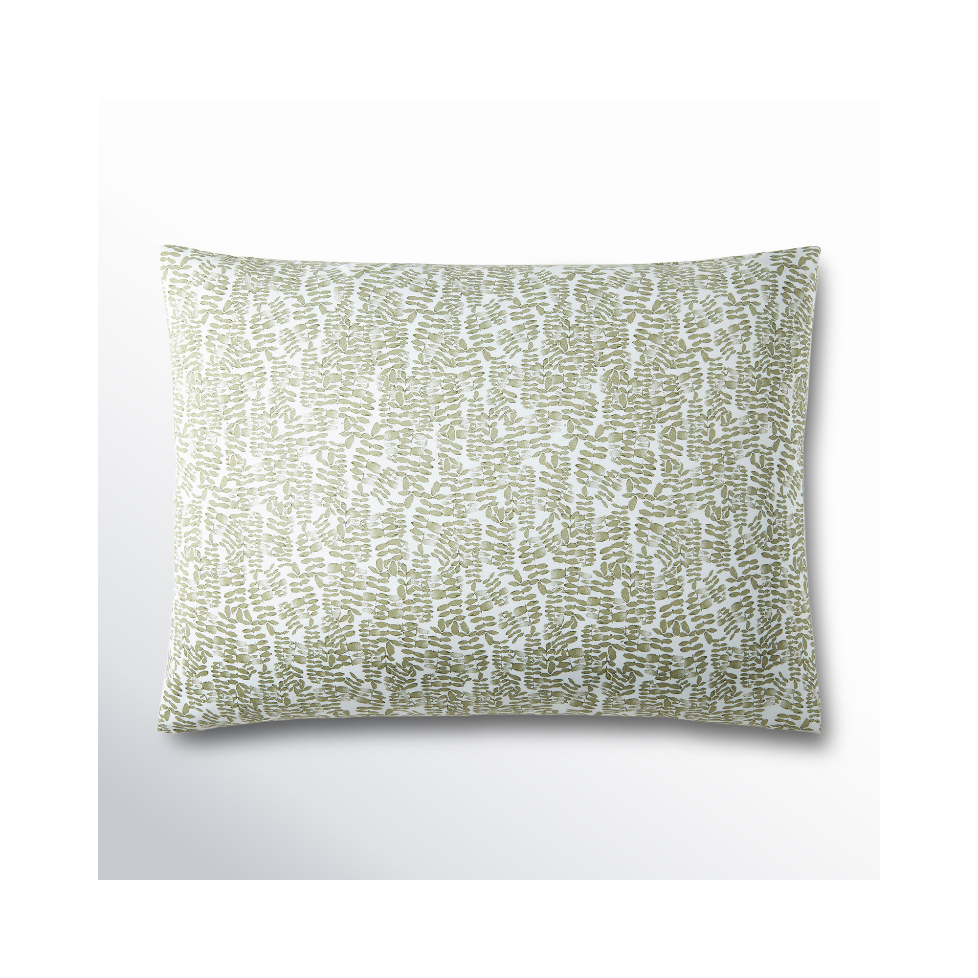 Fern 100% Cotton Envelope Sham, King, Olive