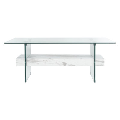 Kayley Glass Top Single Coffee Table