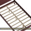 Structure de lit double en bois avec tête de lit, lit plateforme rétro, tête de lit arquée traditionnelle et pied de lit, grand rangement sous le lit, aucun sommier nécessaire, assemblage facile, noyer foncé-133401458-133401459