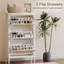 HOMCOM Shoe Storage Cabinet with 3 Flip Drawers, Holds 21 Pairs, White