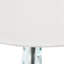 Lampe de table Sophia en verre ondulé, bleu sarcelle, H 23,25 po