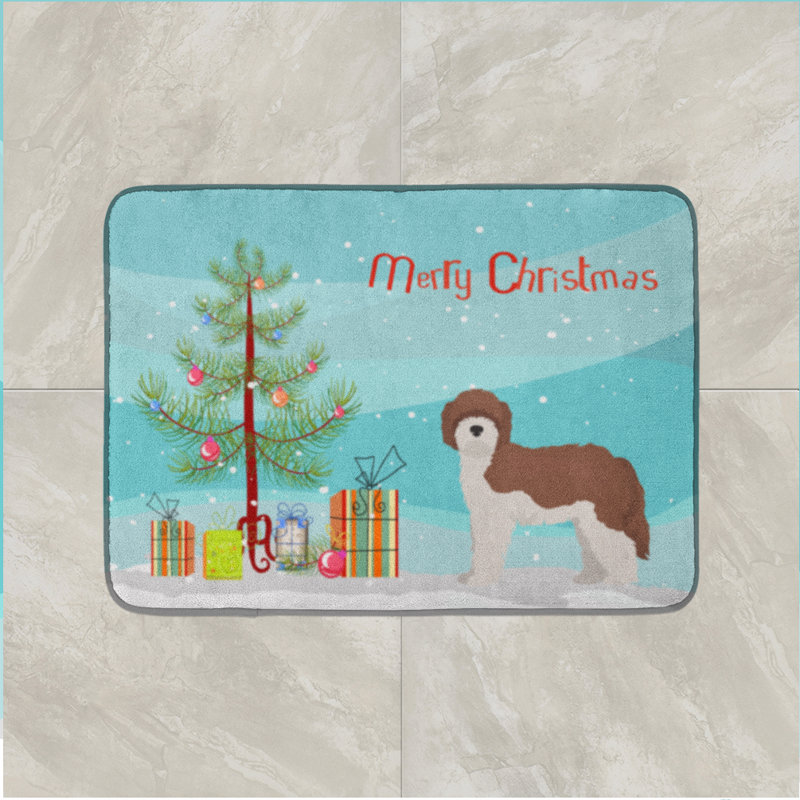Memory Foam Non-Slip Bath Rug, Sheepadoodle